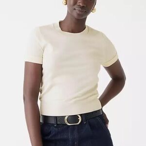 NWT! J. Crew Shrunken TENCEL™ lyocell-blend T-shirt Medium. #BX481